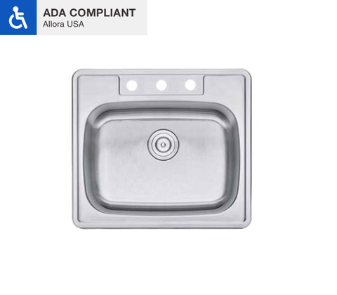 Top mount Kitchen Sink for American with Disabilities