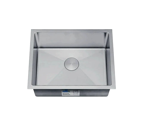 Allora USA - KH-2718-7-S-R15 - 27" x 18" x 7" Undermount Single Large Bowl Stainless Steel Kitchen Sink