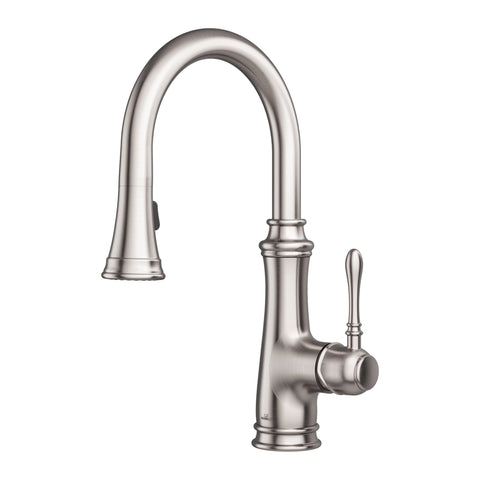 Allora USA - A-726-BN Kitchen Faucet - Single Handle Pull Down Sprayer - Brushed Nickel