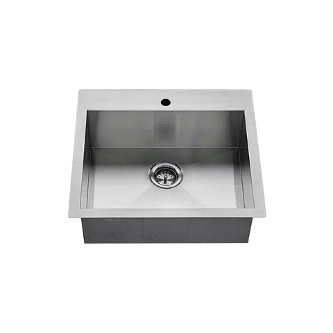 Allora USA - KH-2522-9-S-R0-DM Dual-Mount Stainless Steel Single Bowl Kitchen Sink