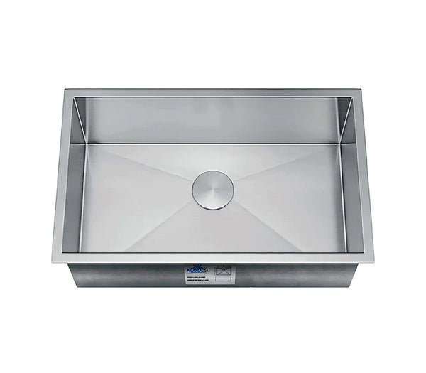 Allora USA - KH-3018 - 30" x 18" x 10" Undermount Bowl Handmade Stainless Steel Kitchen Sink