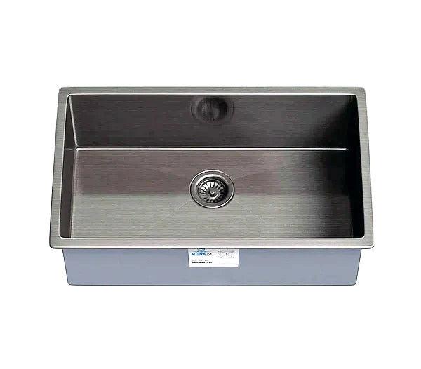 Handmade Stainless Steel Kitchen Sink in Gun Metal
