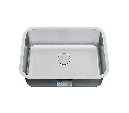 Allora USA - KSN-2718-16 - 27" x 18" x 9" Undermount Single Large Bowl 16 gauge Stainless Steel Kitchen Sink