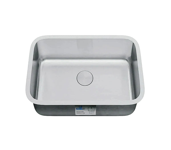 Allora USA - KSN-2718-16 - 27" x 18" x 9" Undermount Single Large Bowl 16 gauge Stainless Steel Kitchen Sink
