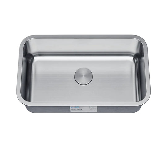 Allora USA - KSN-3018-7 - 30" x 18" x 7" Undermount Single Large Bowl Stainless Steel Kitchen Sink