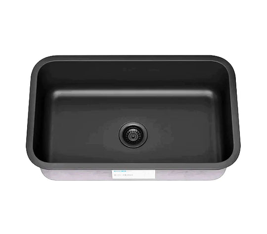 Allora USA - KSN-3018-GM - Gunmetal 30" x 18" x 9" Undermount Bowl Large Single Bowl