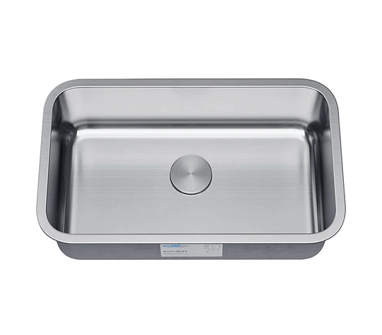 Allora USA - KSN-3018 - 30" x 18" x 9" Undermount Single Large Bowl Stainless Steel Kitchen Sink