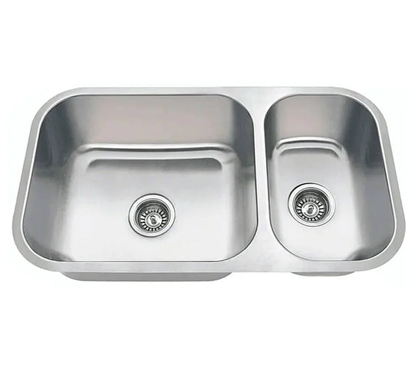 Allora USA KSN-3218 Undermount Double Bowl Kitchen Sink