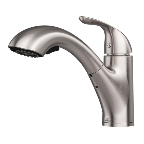 Allora USA - A-700-BN Kitchen Faucet - Single Handle Kitchen Faucet - Brushed Nickel