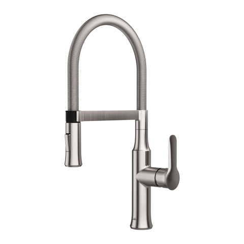 Allora USA - A-730-BN Kitchen Faucet - Magnetic Pull-Out Sprayer - Brush Nickel