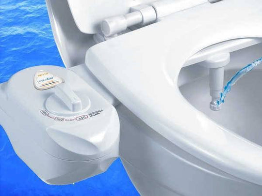Luxe Bidet MB110 Fresh Water Spray Non-Electric Mechanical Bidet Toilet Seat Attachment