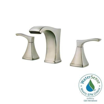 Pfister Venturi 8 in. Widespread 2-Handle Bathroom Faucet in Brushed Nickel - KralSu Sink and Faucet Supplies