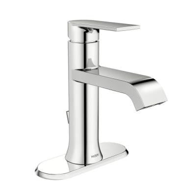Moen Genta Single Hole Single-Handle Bathroom Faucet in Chrome - KralSu Sink and Faucet Supplies