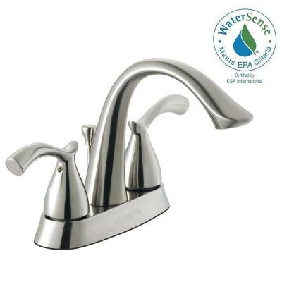 Glacier Bay Edgewood 4 in. Centerset 2-Handle High-Arc Bathroom Faucet in Brushed Nickel - KralSu Sink and Faucet Supplies