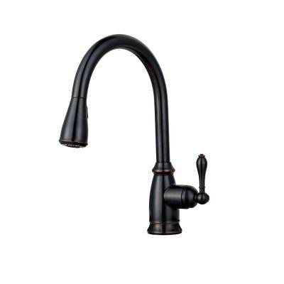 Pfister Canton Single-Handle Pull-Down Sprayer Kitchen Faucet in Tuscan Bronze - KralSu Sink and Faucet Supplies